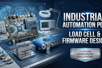 design industrial automation pcb, load cell weighing, conveyor control firmware