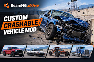 create custom crashable vehicle mod for beamng drive