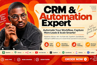 pipedrive klaviyo n8n automation youtube ads typeform quickbook clickup callrail