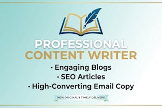 write blogs, content, and email copy
