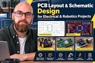 do pcb layout and schematic design for electrical and robotics projects