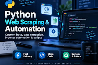 build a custom web scraping bot in python
