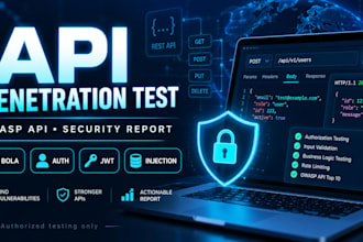 perform API penetration testing and security assessment