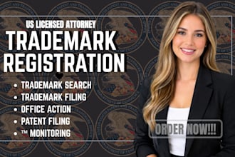 file your USA trademark registration as a licensed trademark attorney