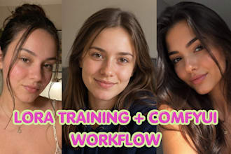 do nsfw sfw ai influencer ai model train krea2 lora comfyui workflow for