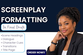format your screenplay in final draft professionally