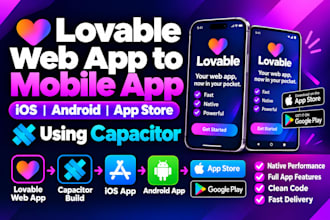 convert lovable web app to ios lovable to android app lovable to app store