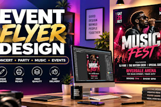 design italian entertainment event flyers posters concert album covers