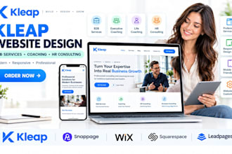 kleap b2b service company life executive business coach HR consultant website