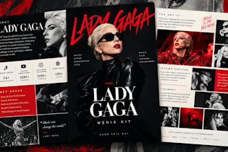 design a professional media kit epk and press kit