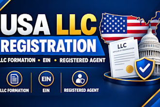 do USA llc registration, USA company registration and ein for non residents