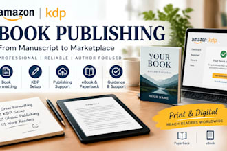 amazon KDP publishing, kindle ebook and paperback setup