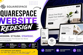 do squarespace website design, squaresapce redesign, squarespace website