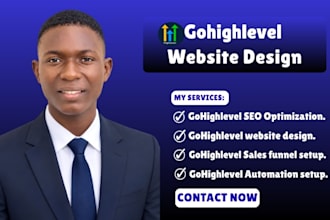 design gohighlevel landing page and ghl real estate website as virtual assistant
