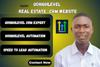 design ghl landing page and ghl real estate CRM website