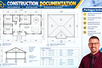 draw construction documentation architectural plans permit drawings set