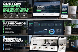 create custom dashboards, homepages and shops