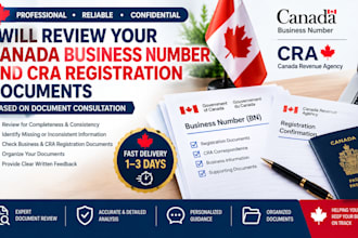 review your canada business number and cra registration documents