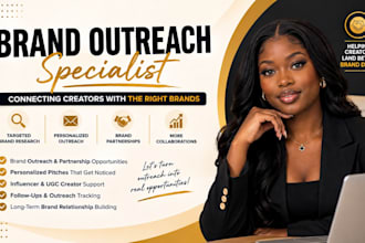 do professional brand outreach for partnerships and collaborations