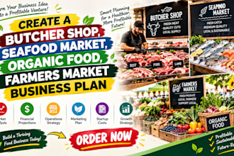 create butcher shop seafood market organic food farmers market business plan