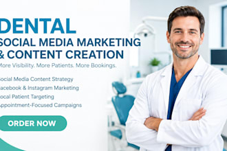 grow your dental clinic with social media marketing and content creation