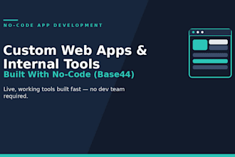 build your custom web app or internal tool using nocode