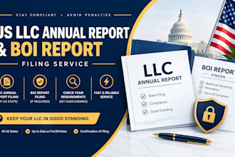 file your US llc annual report and boi report if required