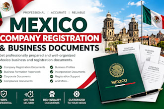 prepare mexico company registration and business documents
