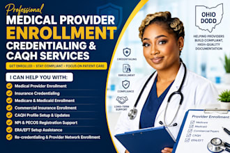 do medical provider enrollment credentialing caqh and era eft setup