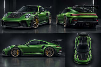 design custom 3d car body kits, automotive widebody kits and 3d car models