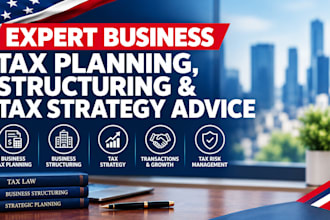provide expert buisness tax planning structuring and tax strategy advice