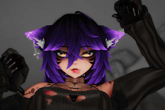 custom vrchat avatar furry avatar vrc avatar 3d character model vrm avatar