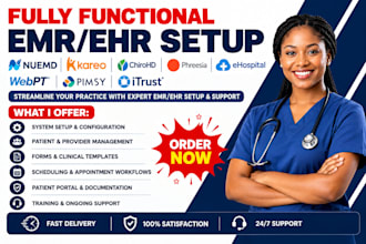 setup nuemd kareo emr chirohd phreesia ehospital software webpt pimsy ehr itrust