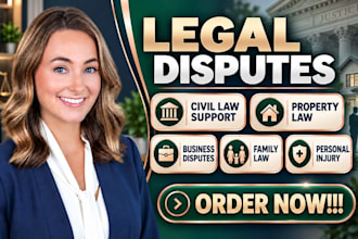 handle property, business, family and personal injury disputes
