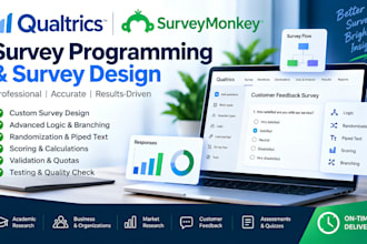 design and program surveys in qualtrics  or surveymonkey