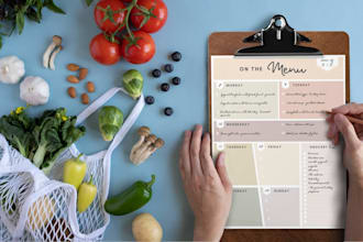 create custom meal plans with recipes, grocery lists and meal prep
