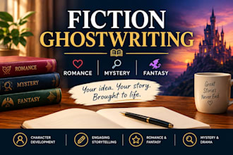 ghostwrite engaging fiction stories in romance and fantasy