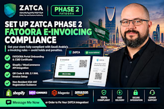 set up zatca phase 2 fatoora e invoicing compliance