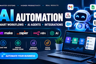 build ai automation workflows with make, zapier, n8n and ai agents ios app