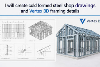 create cold formed steel shop drawings and vertex bd framing details
