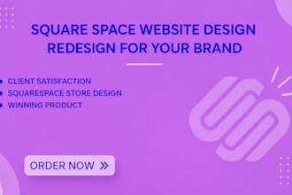 do squarespace website design,create squarespace store or squarespace  store