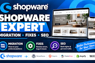 fix shopware issues, migrate shopware store to other cms and optimize SEO