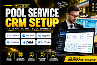 setup pool service crm skimmer poolcarepro easypool pool brain pom pooltrackr