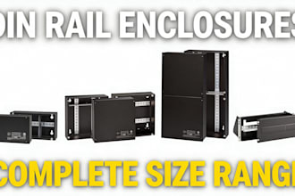 custom din rail sheet metal enclosure design, electrical panel, fabrication dxf