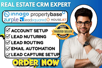 setup innago crm propertybase zurple workflow automation leadsquared housejet