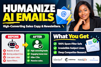 write high converting sales email copy and newsletters