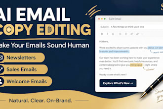 edit your email marketing copy for clarity, tone, and stronger ctas