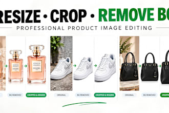 bulk resize and crop product photos and remove the background in photoshop