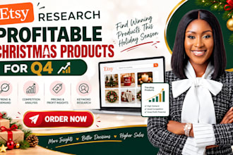 research profitable etsy christmas products for q4