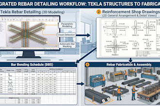 do tekla rebar detailing, reinforcement shop drawings, bbs and rebar fabrication